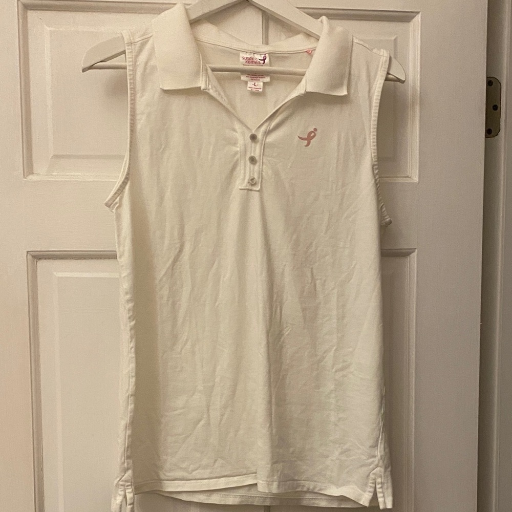 Earth Yoga Cream Organic Sleeveless Top